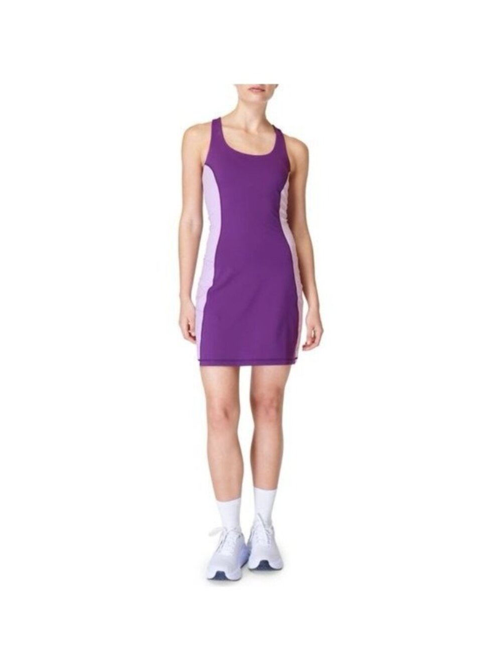 NWT Sweaty Betty Purple Racerback Power Workout Performance Skort Dress Sz 8